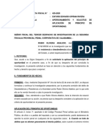 Apersonamiento y Solicitud de Principio de Oportunidad