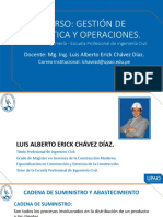 Curso: Gestión de Logística Y Operaciones.: Docente: Mg. Ing. Luis Alberto Erick Chávez Díaz