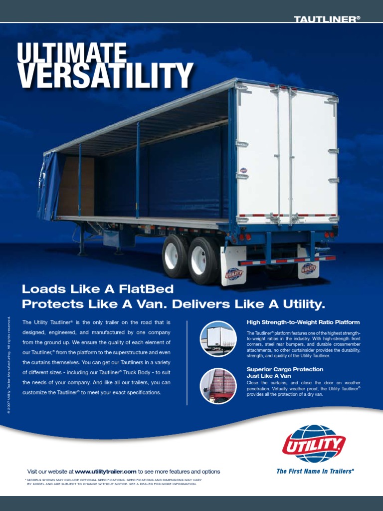 Tautliner Data Sheet | PDF | Curtain | Trailer (Vehicle)