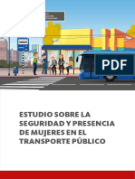 Estudio Sobre La Seguridad y Presencia de Mujeres en El Transporte Público