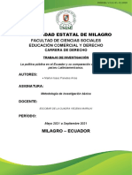 Formato - Trabajo de Investigación para El Estudiante