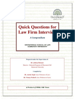 Quick QAs For Law Interview