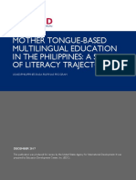 Mother Tongue-Based Multilingual Education in The Philippines: A Study of Literacy Trajectories