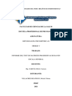 Metodología Psicométrica II-test de Matrices Progresivas de Raven-Informe-Villacre Reategui Moida Tabata-V Ciclo