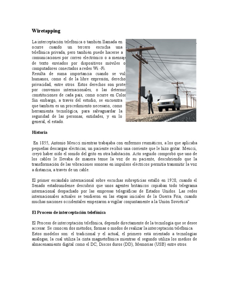 Wiretapping 3.2 | PDF | Teléfono | Internet