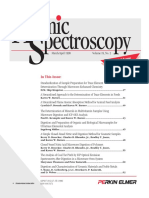 Tomic Pectroscopy: in This Issue