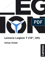 Lenovo Legion 7 (15", 05) : Setup Guide