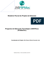 Relatório ProEduTec UNiFiPMoc 2019