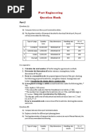 Port Engineering Question Bank: 3. Draw To A Reasonable Scale, The Proposed General Layout of The Port, Showing