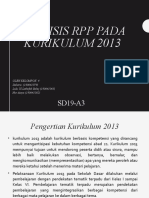 Kel. 4 - Analisis Rpp Pada Kurikulum 2013