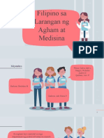 Filipino Sa Larangan NG Agham at Medisina