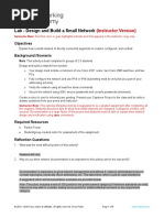 17.8.1 Lab - Design and Build A Small Network - ILM
