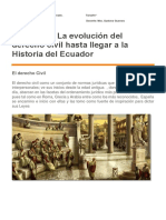 Derecho Civil en Ecuador