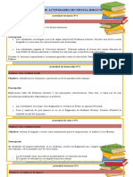 Relación de Actividades Secuencia Didáctica