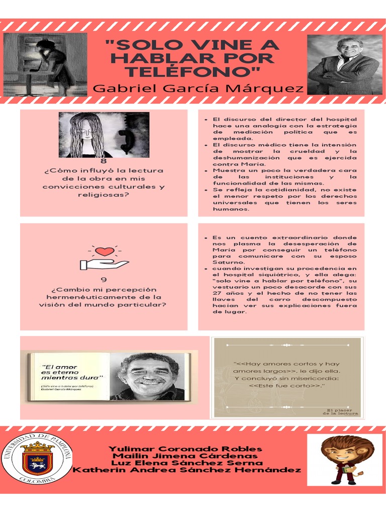 Taller 3 Solo Vine A Hablar Por Teléfono Análisis PDF