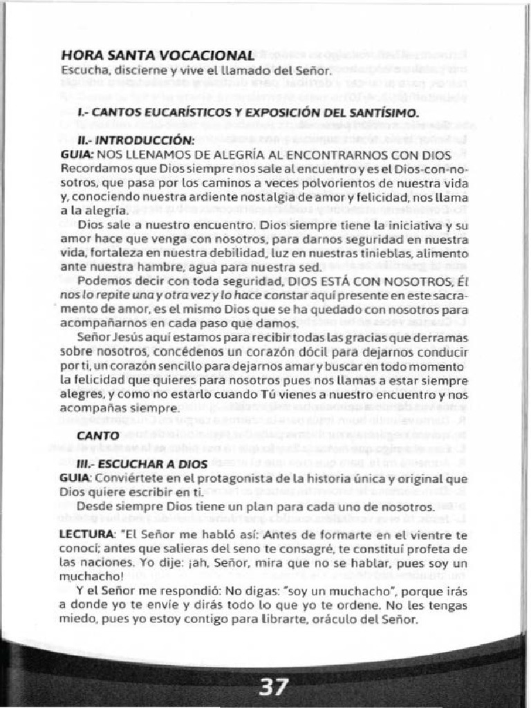 Hora Santa Vocacional PDF