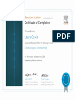 Laura Garcia: Certificate of Completion