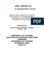 Project Report On: Business Management System