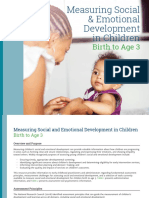 Measuring Social & Emotional Development in Children: Birth To Age 3