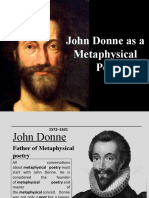 John Donne As A Metaphysical Poet