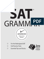 (G) New SAT Grammar Workbook (Advanced Practice) - (Student Book)
