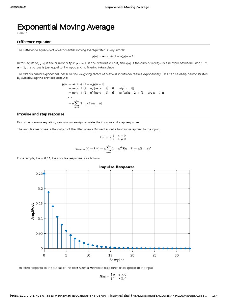 Exponential Moving Average | PDF | Decibel | Sine