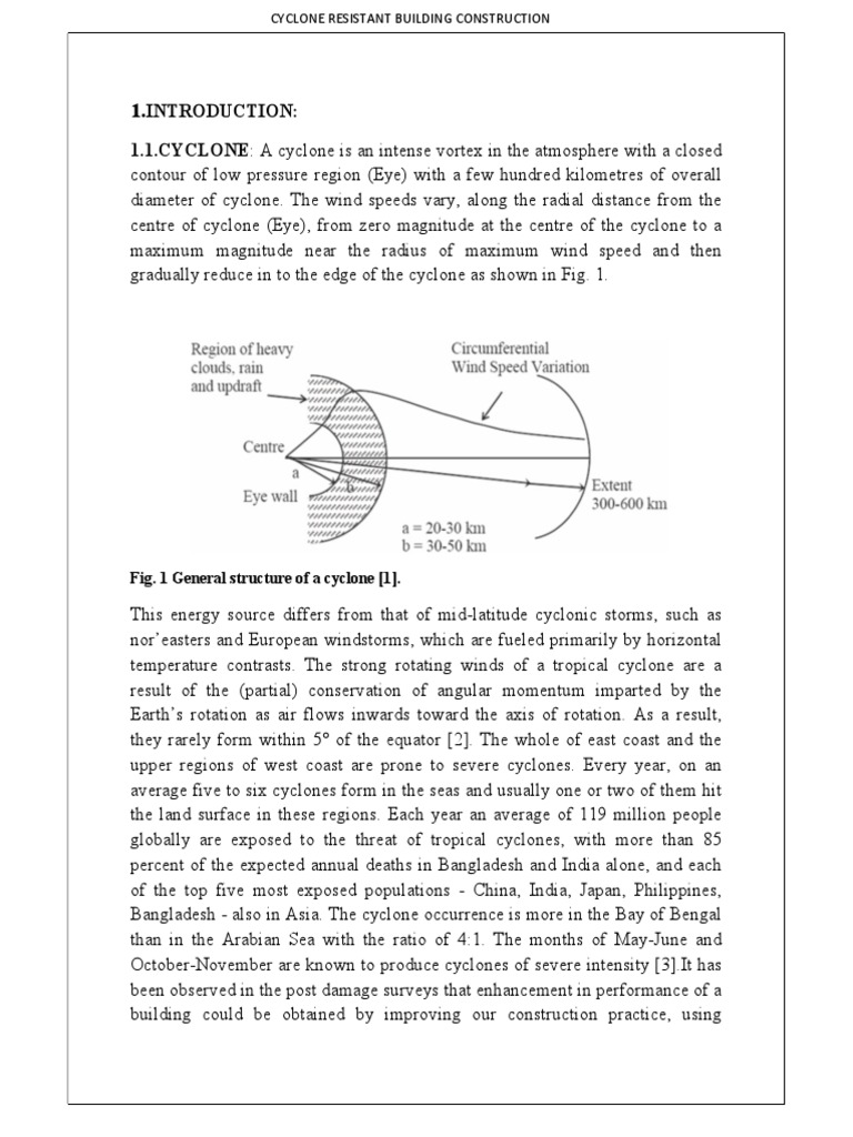 Cyclone Resistant Building Design Guide | PDF | Eye (Cyclone ...