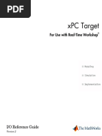 XPC Target For Use With Real-Time Workshop