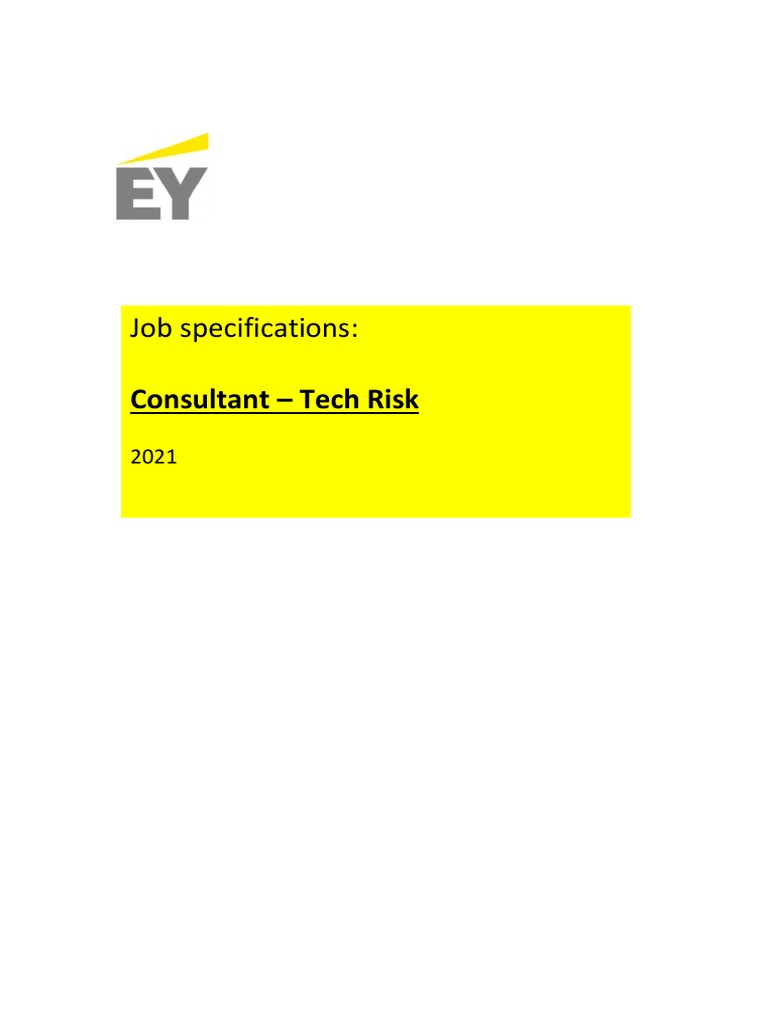 Risk Consulting TMT Tech Risk ConsultantNorth PDF Consultant