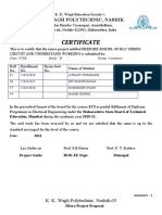 Certificate: K. K. Wagh Polytechnic, Nashik