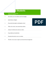 Guidelines To Students