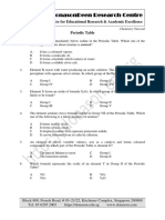 Topic 9 - The Periodic Table - Tutorial