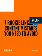 7 Rookie LinkedIn Posting Mistakes