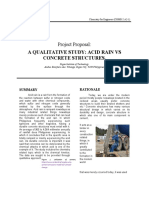 A Qualitative Study: Acid Rain VS Concrete Structures