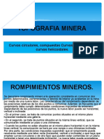 Topografia Minera: Curvas Circulares, Compuestas Curvas Parabólicas y Curvas Helicoidales