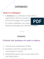 1 Introduction To Databases