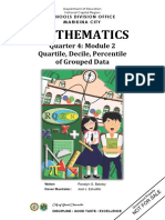 Mathematics: Quarter 4: Module 2 Quartile, Decile, Percentile of Grouped Data