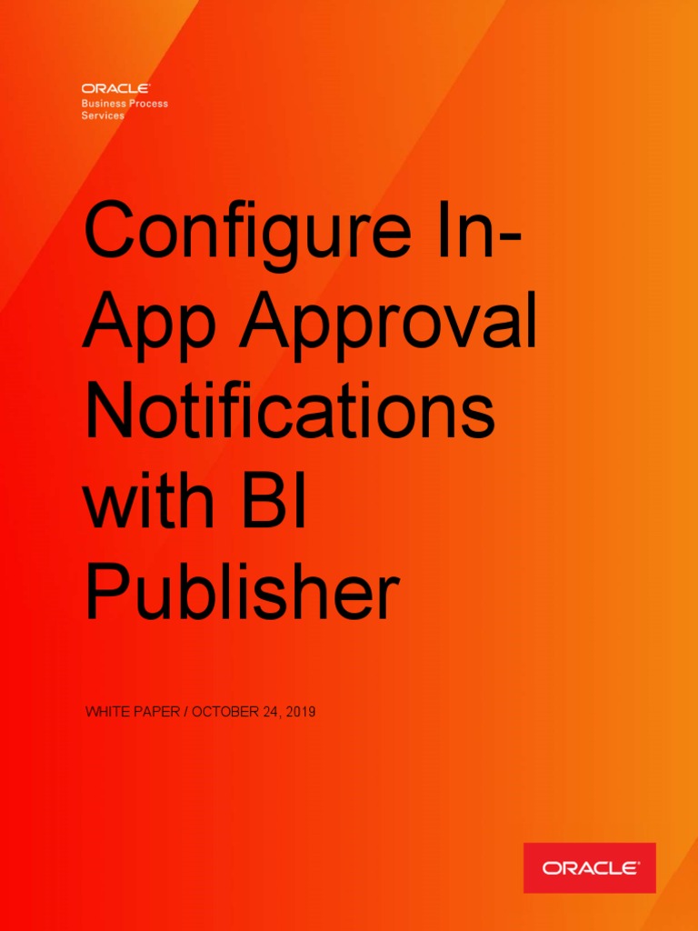 Configuring BIP Approval Notifications | PDF | Page Layout | Icon ...