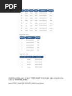 Q-1.Write An SQL Query To Fetch "FIRST - NAME" From Worker Table Using The Alias Name As