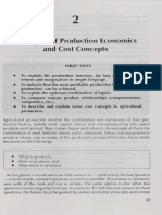 Principles of Production Economics and Cost Concepts