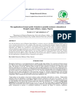 The Application of Target Purity Formula To Quantify Molasses Exhaustion Atdangote Sugar Refinery Apapa Nigeria