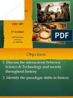 1 Lecture History of Science Technology