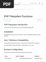 PHP Filesystem Functions