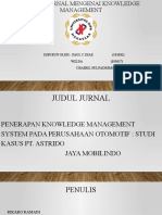 Review Jurnal Mengenai Knowledge Management