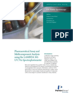 APP Pharmaceutical Assay and Multicomponent Analysis Using The LAMBDA 365 012622 01