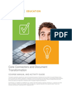 Core Connectors and Document Transformation: Course Manual and Activity Guide