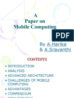 A Paper On Mobile Computing: by A.Harika & A.Sravanthi