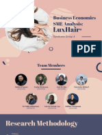 SME Analysis: LuxHair's Business Economics