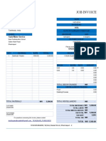 Job Invoice Template