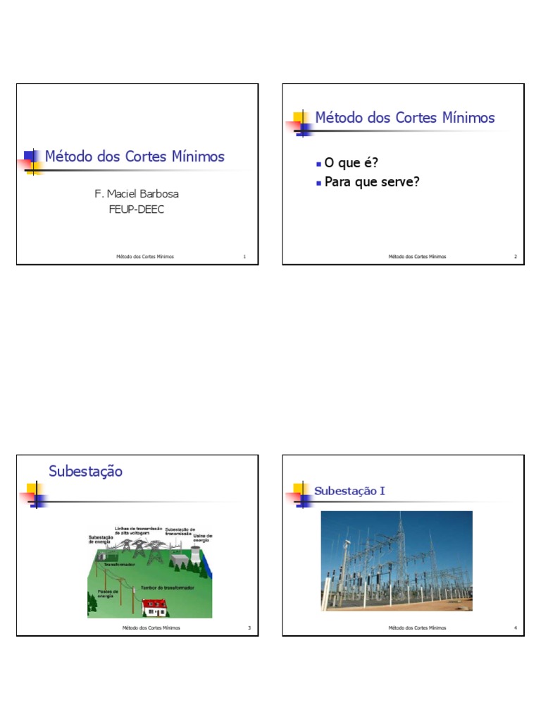 Metodo Dos Cortes Minimos PDF Transformador Cálculo